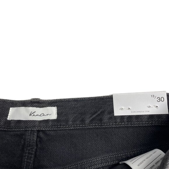 KANCAN JEANS 90'S BOYFRIEND ULTRA HIGH RISE DISTRESSED GRUNGE WOMEN'S SIZE 13/30 - Picture 11 of 16